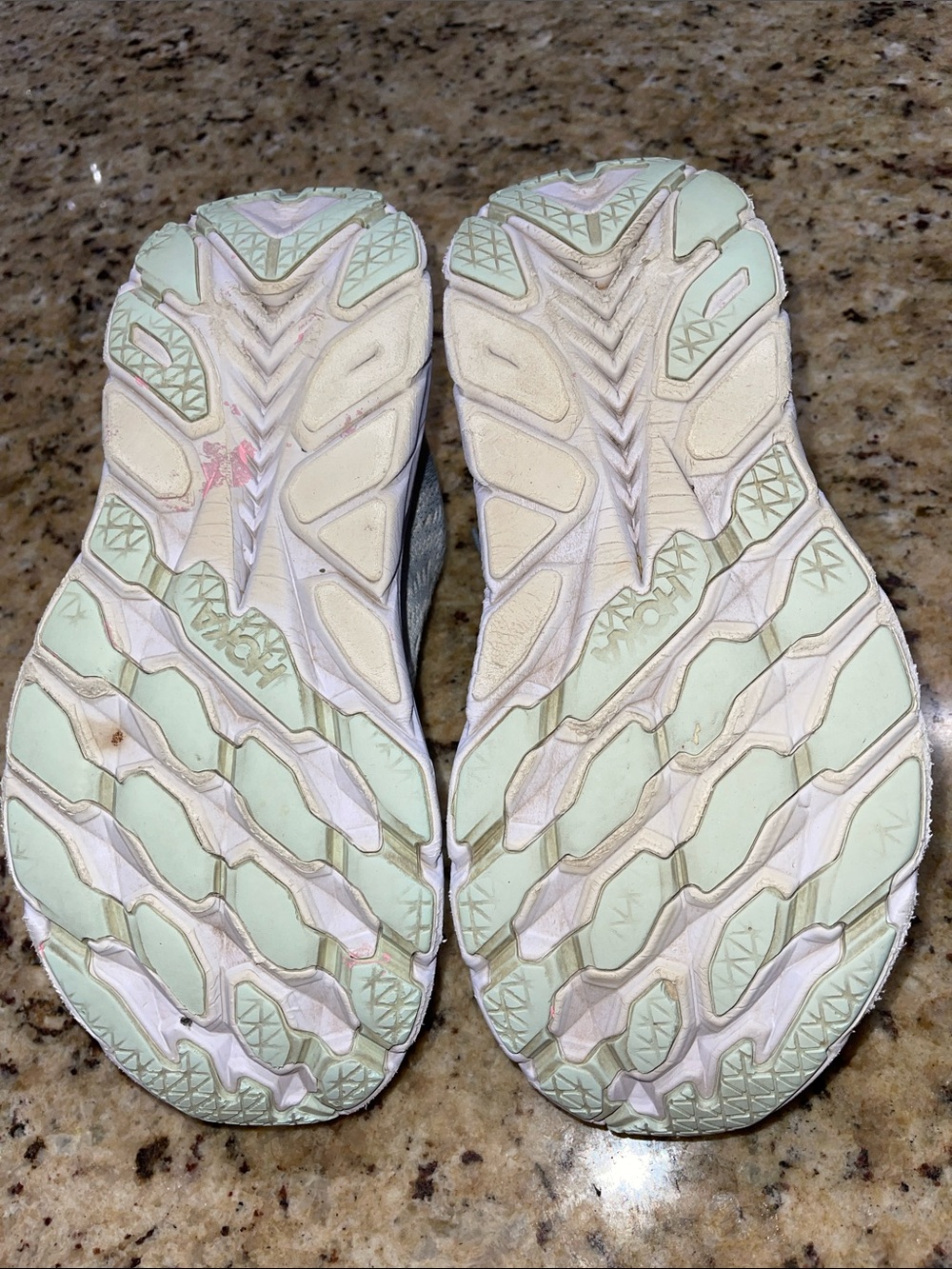 Hoka Clifton 8 Women's Running Shoes in Pale Blue and White - Picture 6 of 10